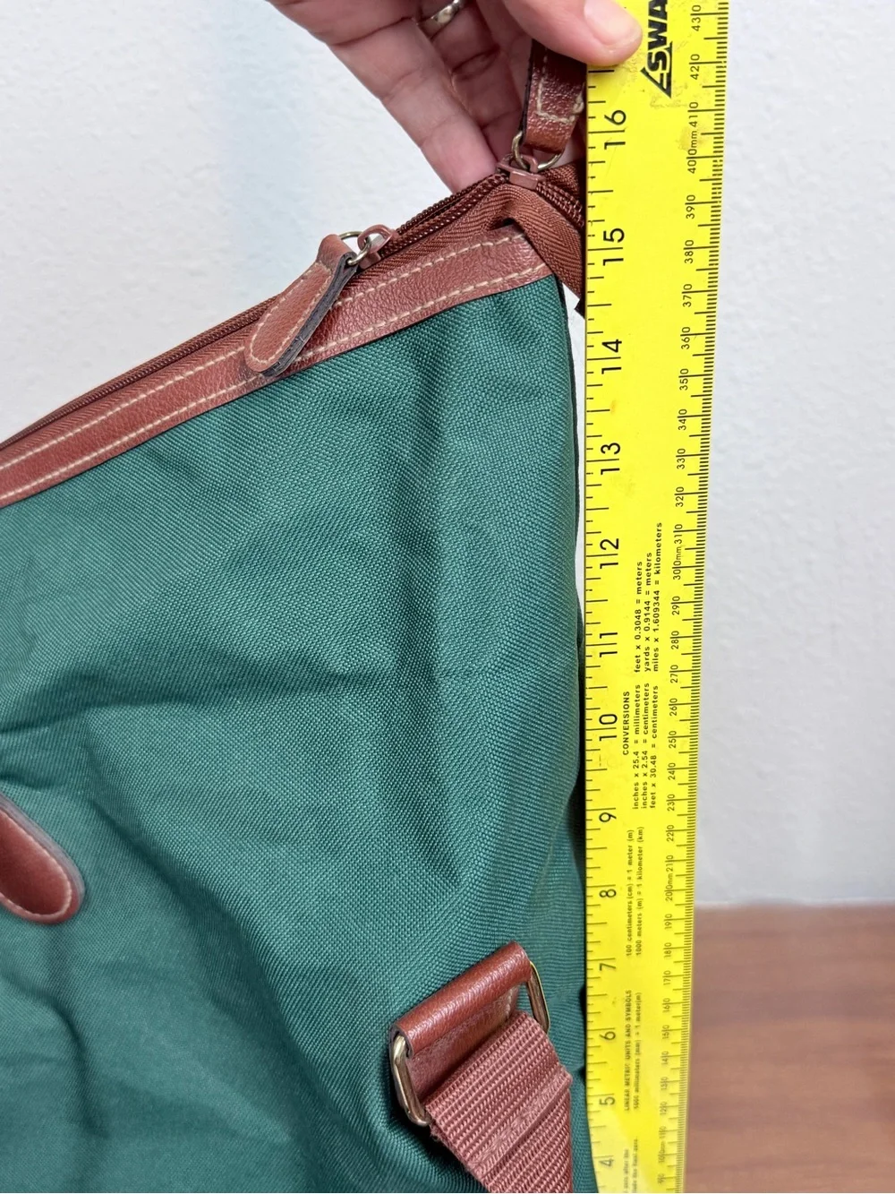 Ralph Lauren Fragrances Green Nylon Weekender Bag